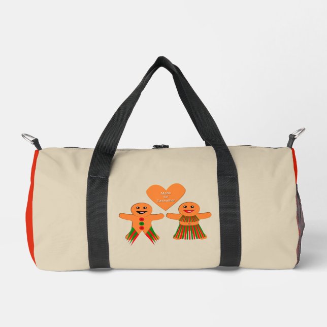 Sac De Sport Couple de pain d'épices de Noël (Recto)