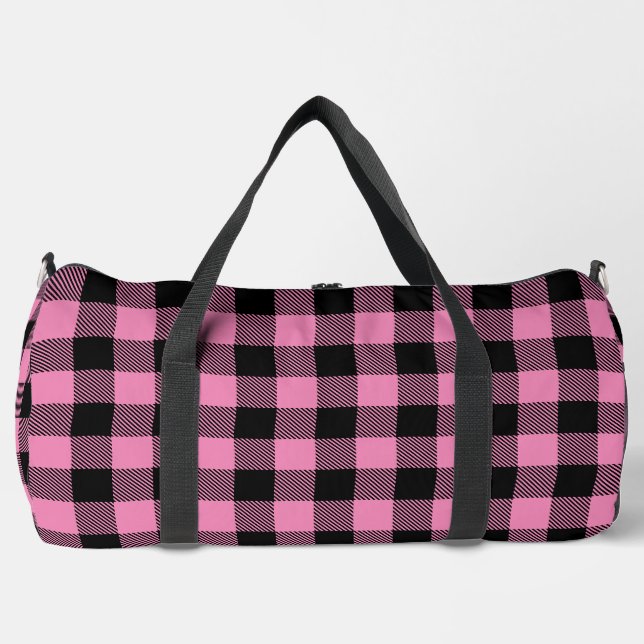 Sac De Sport coussin de jeton rose noire (Recto)