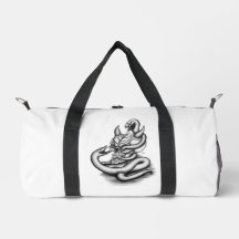 Crâne - Tête diabolique avec serpent
