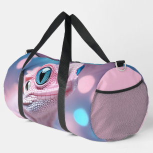 Sac De Sport Cuisine Petit Lézard Rose aux Grands Yeux Bleus