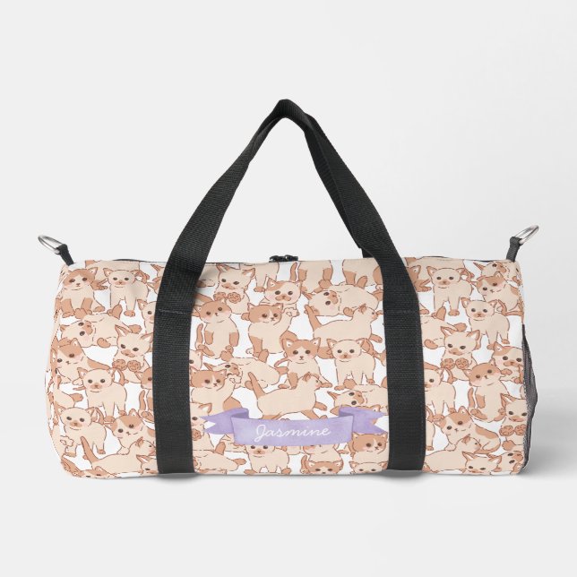 Sac De Sport Cute chat Kitten Motif (Recto)