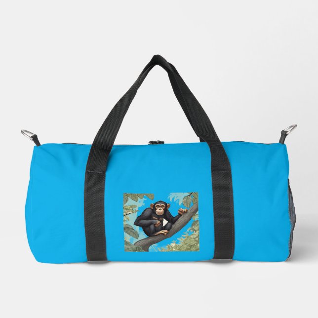 Sac De Sport Cute Chimpanzé (Recto)