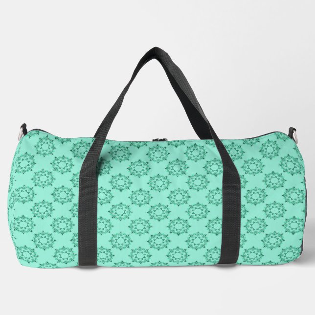 Sac De Sport Cute Géométrique Pastel Turquoise Mandala Motif (Recto)