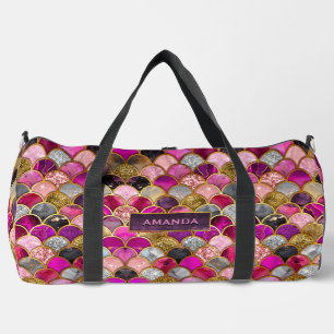 Sac De Sport Cute rose rose or sirène échelles girly