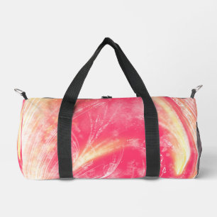 Sac De Sport Dandelions Abstraits et lucioles rouge jaune