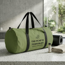 Deconstructed & Recovering Sage Green Duffel Bag 
