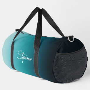 Sac De Sport Dégradé de sarcelle au bord de la mer