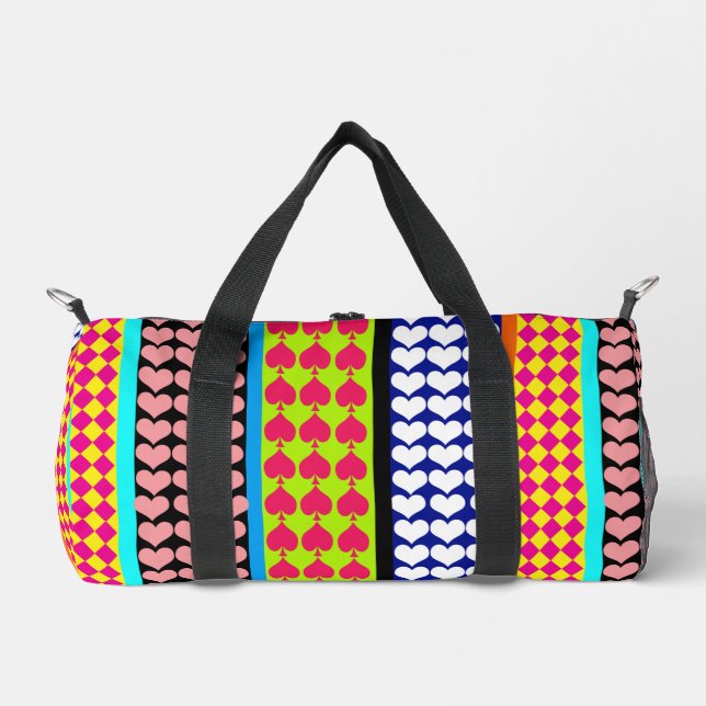 Sac De Sport Design Motif moderne Boho Bohemian Stripes (Recto)