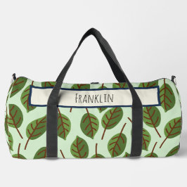 Sac De Sport Dessin de nature I Nom personnalisé
