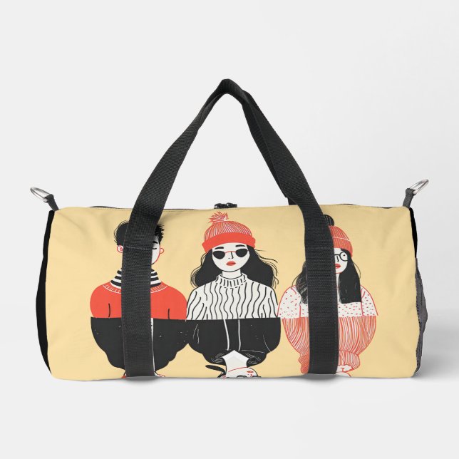 Sac De Sport Dessin moderne simple des jeunes cool (Recto)