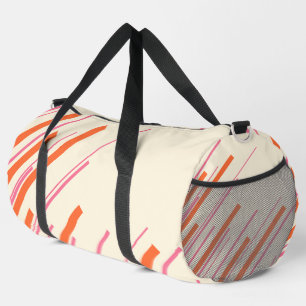 Sac De Sport Diagonales - rose, orange et crème