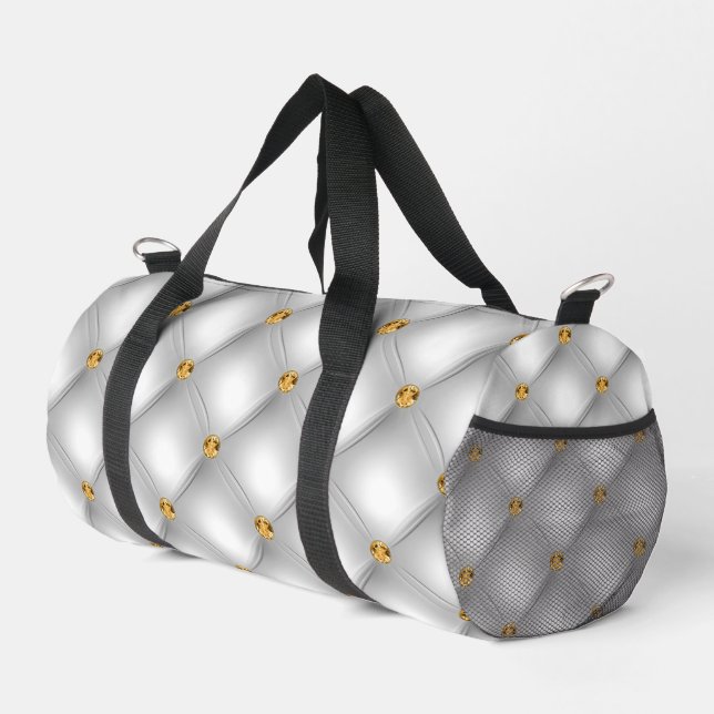 Sac De Sport Diamants blancs et or Tufté (Coin droit)