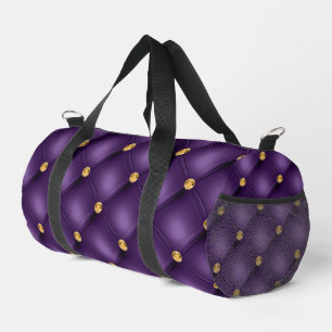Sac De Sport Diamants d'or violet Tufté