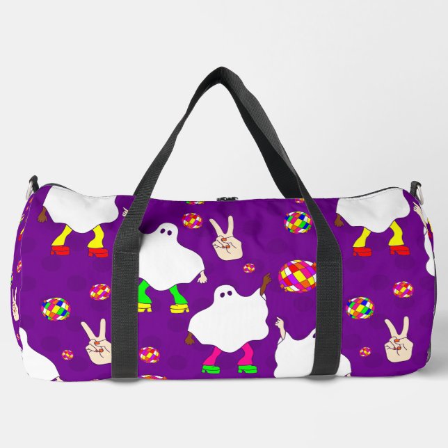 Sac De Sport disco halloween fantôme africain violet (Recto)