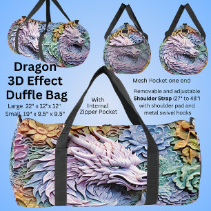 Sac De Sport Dragon à effet 3D soft Pastels