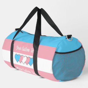 Sac De Sport Drapeau de fierté transgenre avec texte