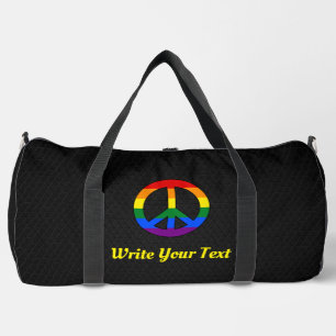 Sac De Sport Drapeau LGBT signe de paix 