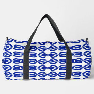 Sac De Sport Duffel Bag, Un design bleu motif transparent