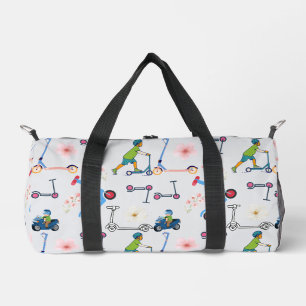 Sac De Sport Duffle en fleur de scooter : Carrosserie de roues