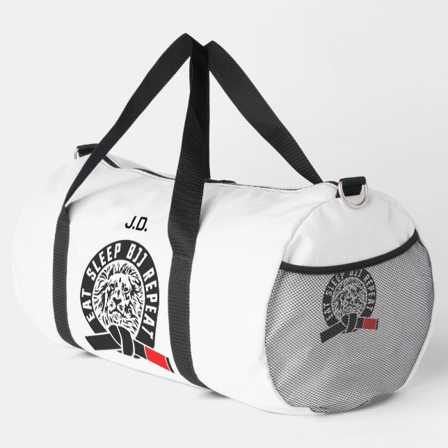 Sac De Sport Eat Sleep BJJ Répéter "Personnalisable" Gi (Coin droit)