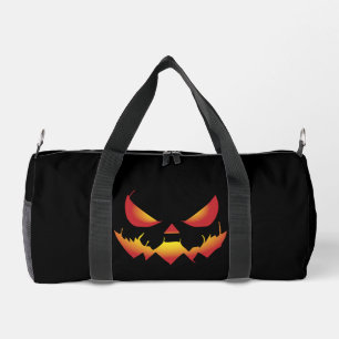 Sac De Sport Éffrayant démon citrouille d'Halloween en feu