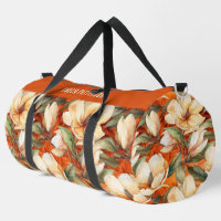 Élégant Magnolia motif floral Nom personnalisé