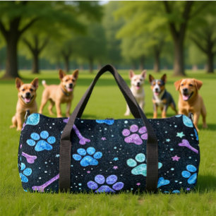 Sac De Sport Empreinte de patte d'os étoilé