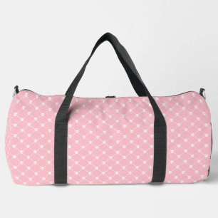 Sac De Sport empreinte pastel rose halloween crâne croisés