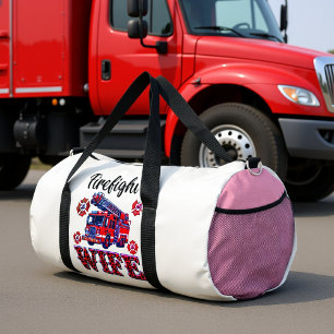 Sac De Sport Épouse de pompier Amour de camion de pompiers