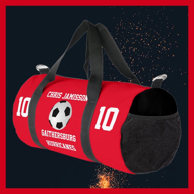 Sac De Sport Équipe de football, entraîneur ou joueur Rouge Per (Créateur téléchargé)