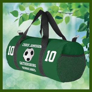 Sac De Sport Équipe de football, entraîneur ou joueur Vert Pers