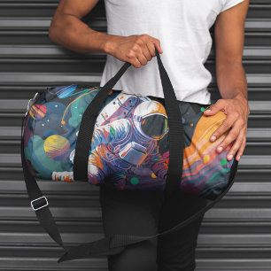 Sac De Sport Espace astronaute moderne coloré Nom personnalisé
