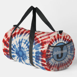 Sac De Sport Étoile patriotique Tie Dye monogramme personnalisé