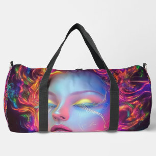 Sac De Sport Femme Alien aux cheveux cosmiques