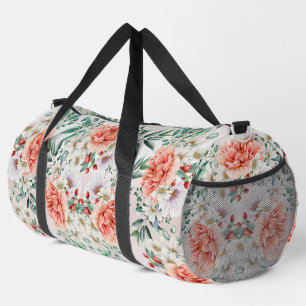 Sac De Sport Fleur de pivoine aquarelle