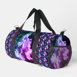 Sac De Sport Fleur Iris Abstraite
