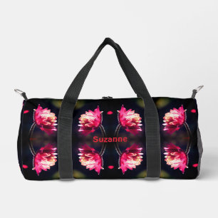 Sac De Sport Fleur Rouge Dans Sunlight Abstrait Personnalisé