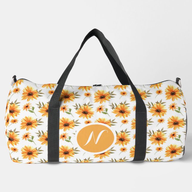 Sac De Sport Fleur sauvage de tournesol Boho personnalisé (Recto)