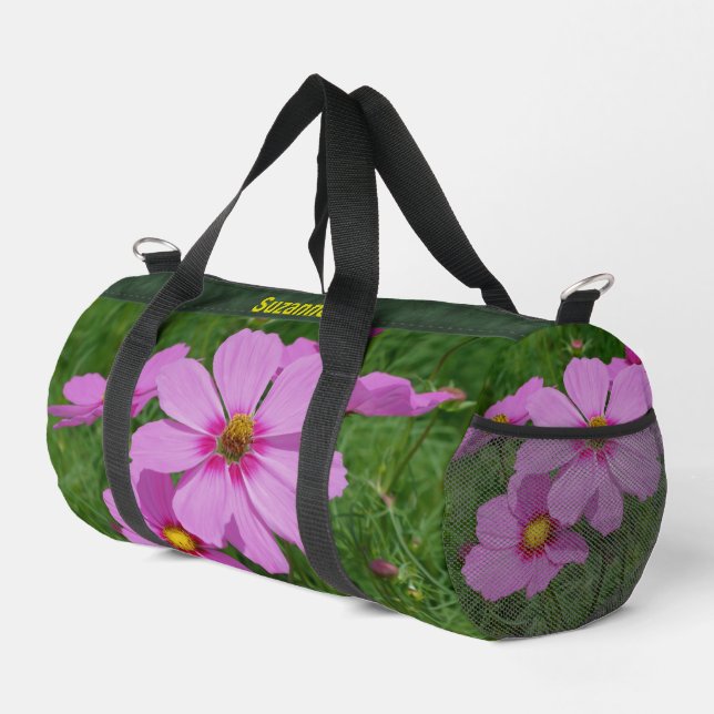 Sac De Sport Fleurs de Cosmos rose Nature Personnalisée (Coin droit)