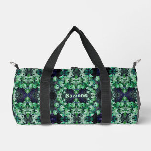 Sac De Sport Fleurs de marguerite africaines vertes Abstraites 