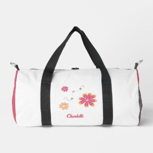 Sac De Sport Fleurs et abeilles personnalisées Gymnaste Softbal
