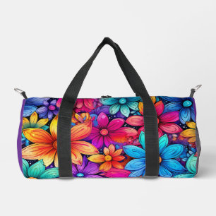 Sac De Sport Fleurs hawaïennes, violettes