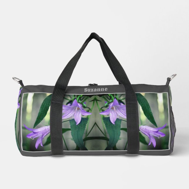 Sac De Sport Fleurs Lys violettes délicates personnalisées (Recto)