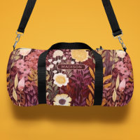 Fleurs sauvages Motif Nom personnalisé