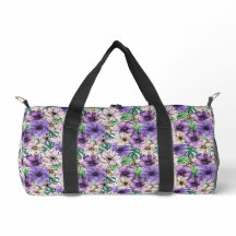 Fleurs violettes et roses