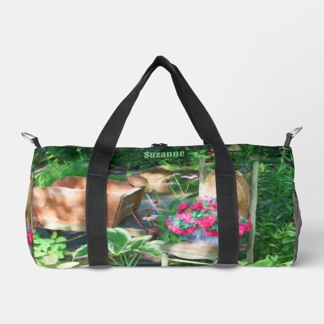 Sac De Sport Flower Garden Antique Chaise personnalisée (Recto)
