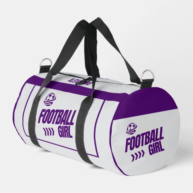 Sac De Sport Football, Joueuse de football, Équipe, Cadeau (Coin gauche)