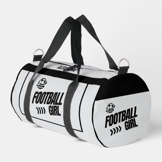 Sac De Sport Football, Joueuse de football, Équipe, Cadeau (Coin gauche)