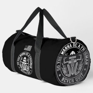Sac De Sport Frogman N'abandonne Jamais Patch Personnalisé