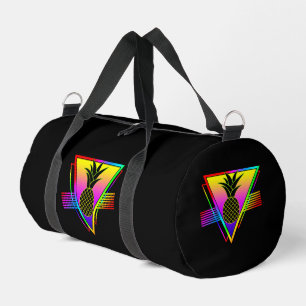 Sac De Sport Fruit d'été rétro moderne Silhouette ananas